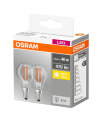 Klotlampa LED Filament 4W 2-pack Osram